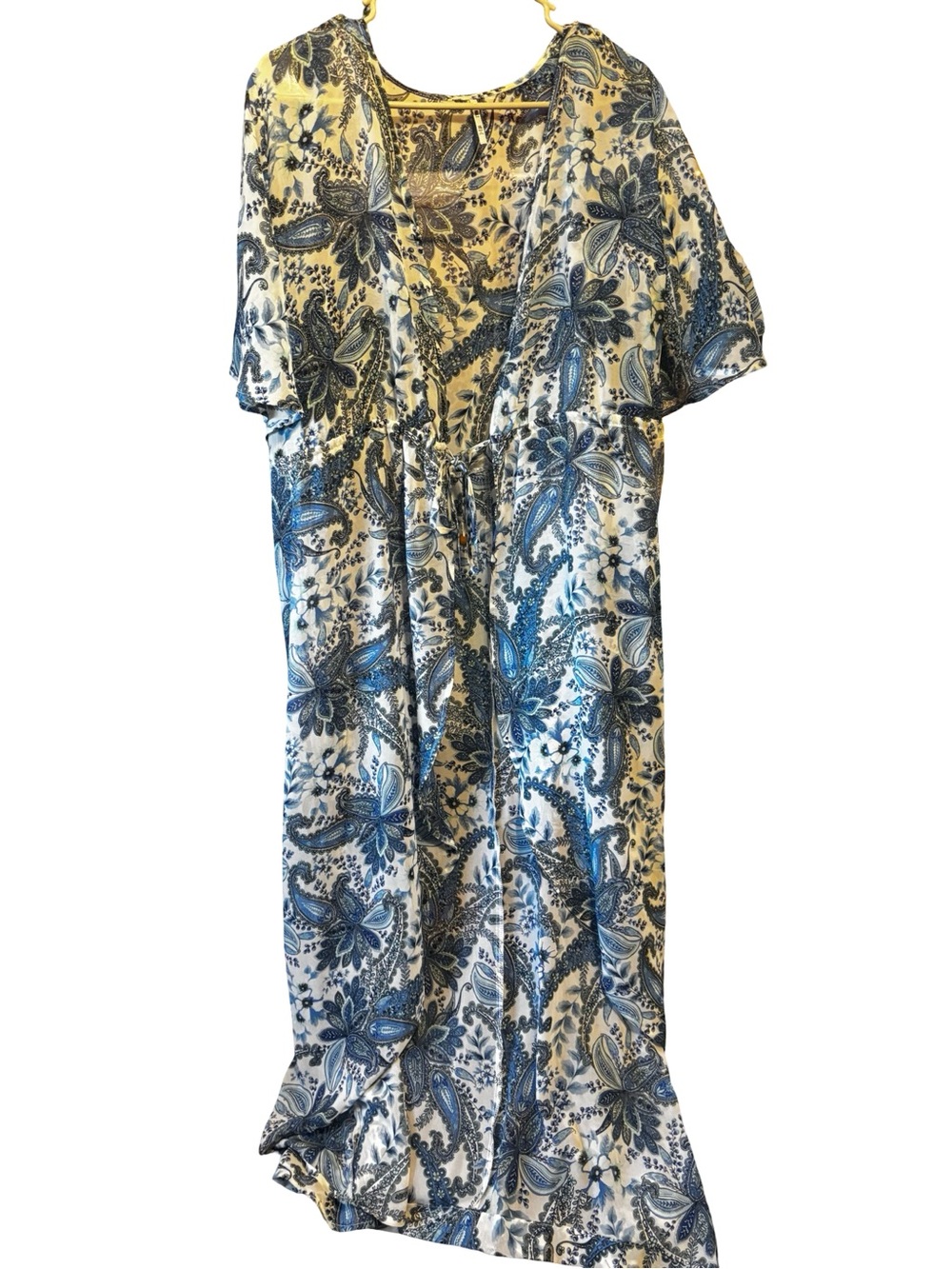Blue Paisley kimono